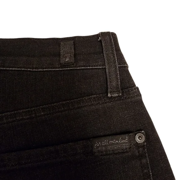 7 For All Man Kind Men's The Straight Black Slim Jeans 31 - Picture 12 of 16